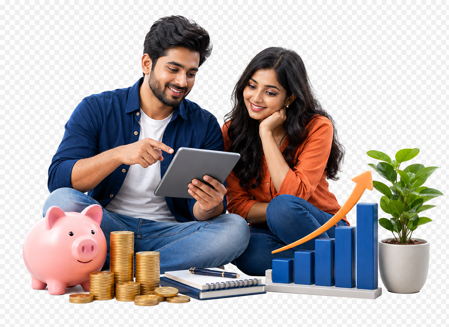 A couple planning their long-term investments